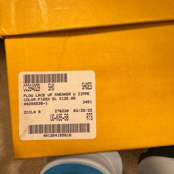 Fendi Flow sneaker 
White & blue Lycra® low top - Picture 6 of 6